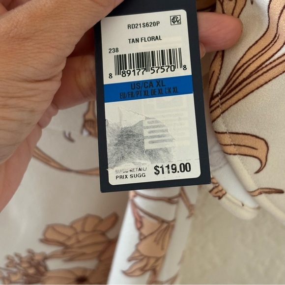 Rachel Roy Womens Floral Print Midi Sheath Dress Size XL NWT - Picture 7 of 15